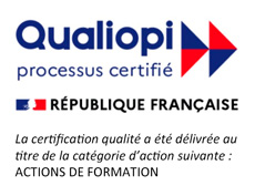 Formation Play est certifié Qualiopi, au titre de la catégorie Actions de formation